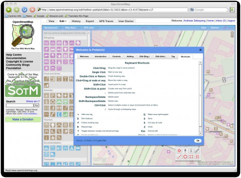 In der Hilfe gibt es eine &Uuml;bersicht &uuml;ber die Shortcuts.